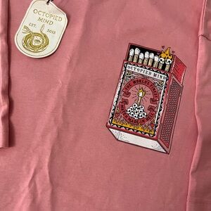 Octopied Mind Unisex T-Shirt. Size Large. Burn Baby.